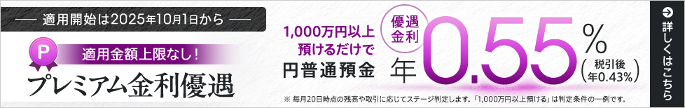 プレミアム金利優遇
