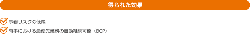 得られた効果