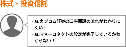 三菱UFJ eスマート証券の口座開設の流れがわかりにくい！auマネーコネクトの設定が完了しているかわからない！